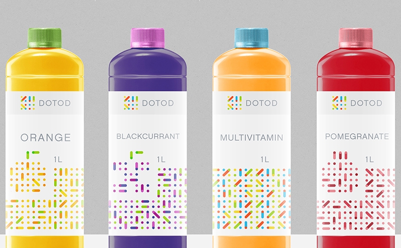 彩色点点-德国果汁创意包装设计
