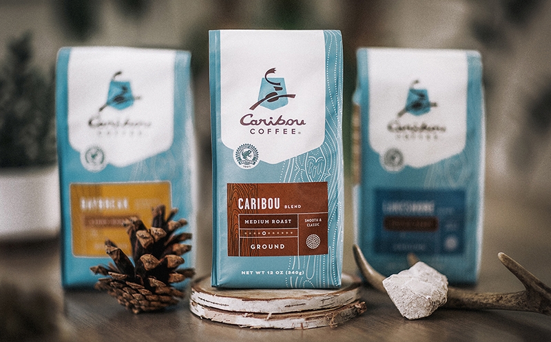 驯鹿咖啡品牌包装设计，浓厚的北美中西部设计风格