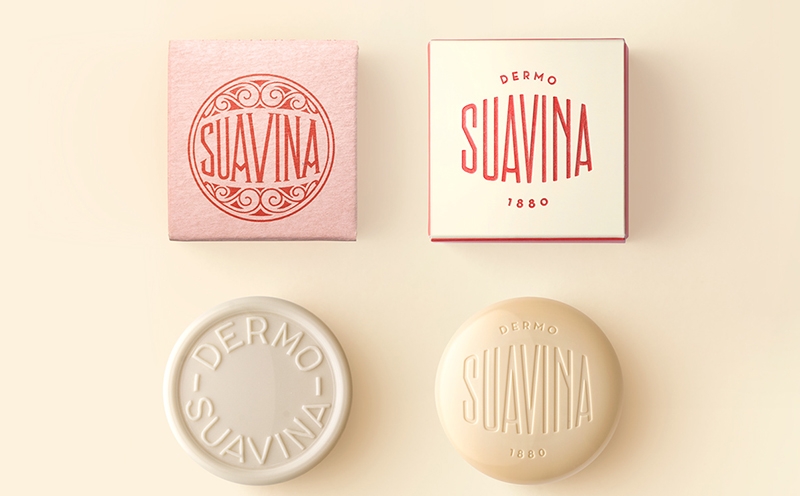 Suavina - 冬季护肤用品，唇膏包装盒设计。