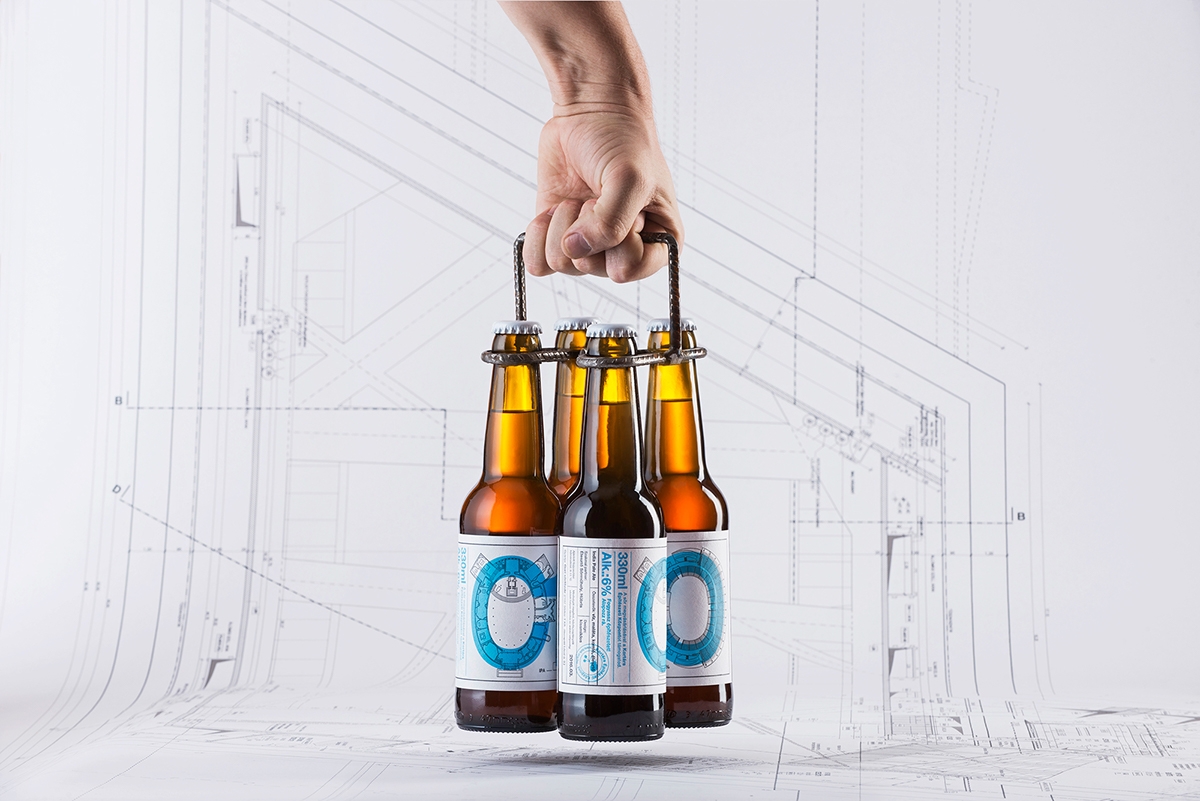 “建筑师”主题啤酒包装设计